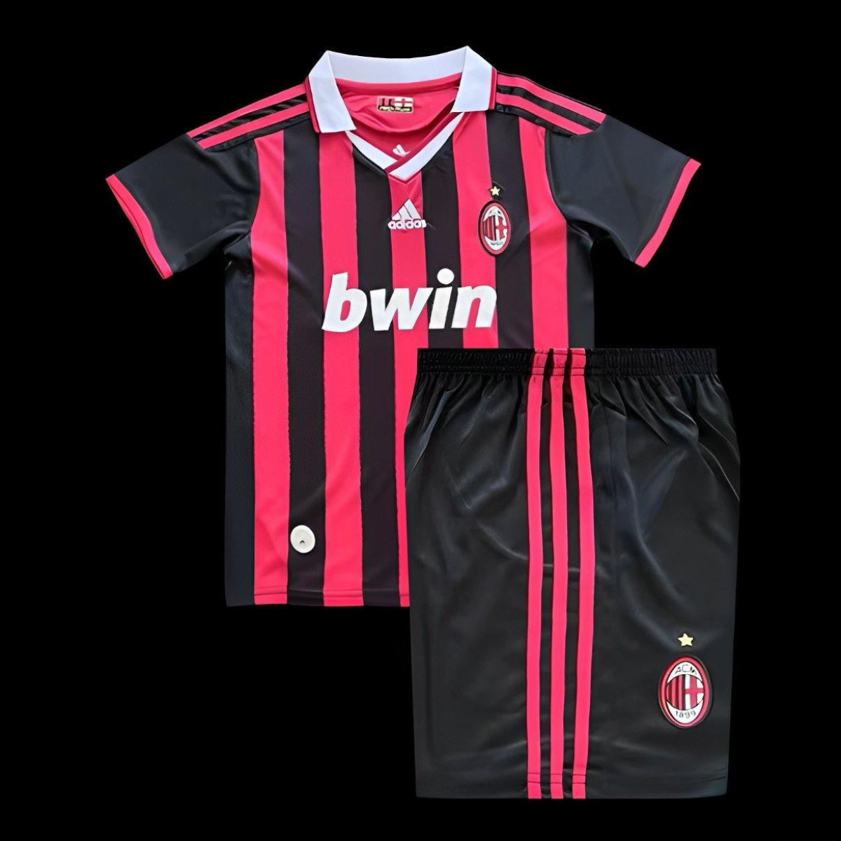 Retro Kids 09/10 AC Milan Home Jersey