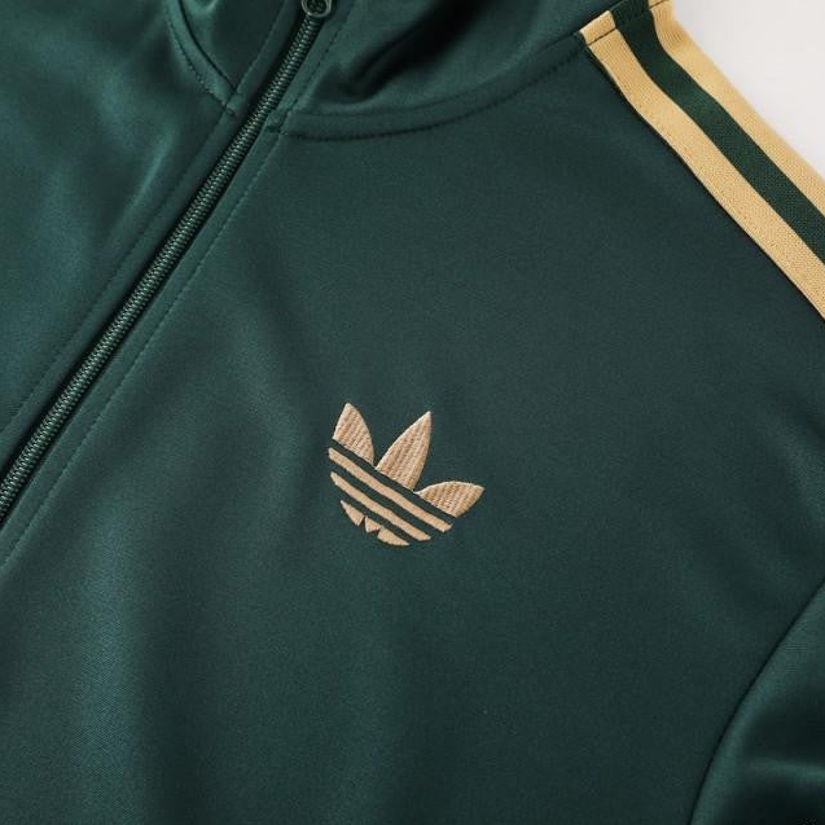 24/25 Adidas Original Green Full Zipper Jacket +Long Pants