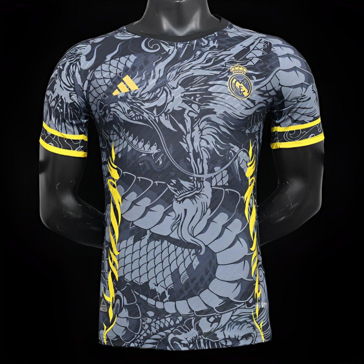 Player Version 24/25 Real Madrid Grey/Black Dragon Jersey
