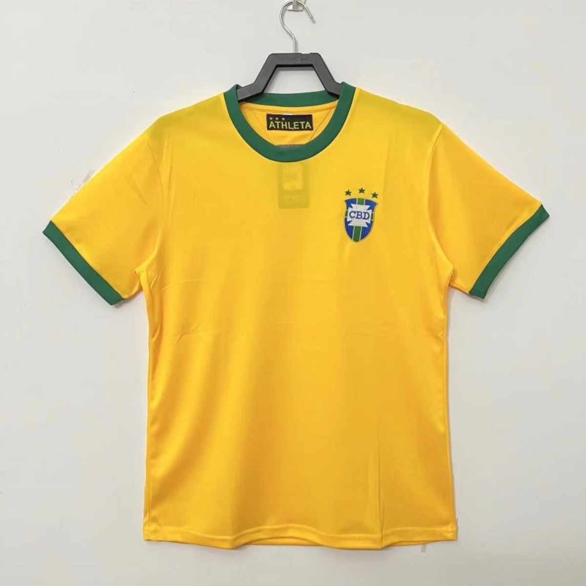 Retro 1970 Brazil Home Jersey 10#Pelé Commemorate The King Of Football
