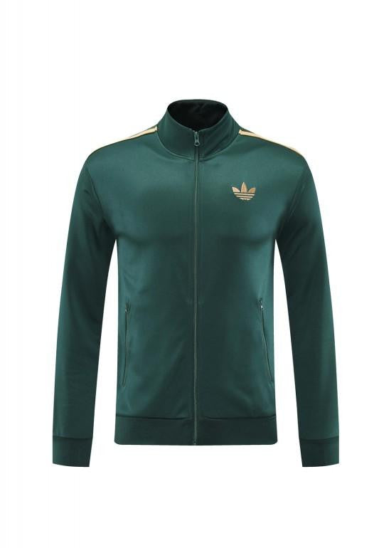 24/25 Adidas Original Green Full Zipper Jacket +Long Pants