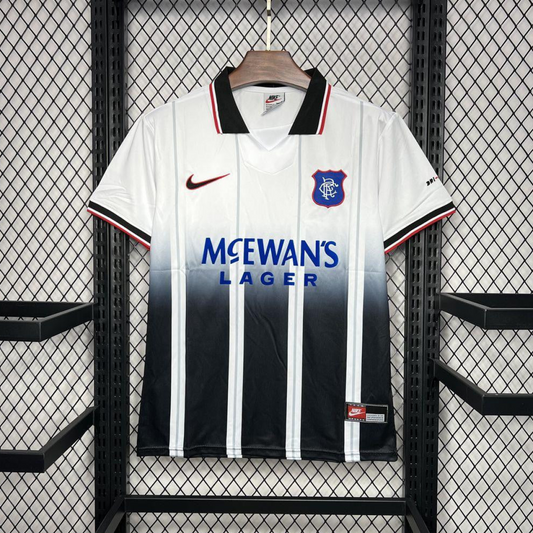 Retro 97/99 Glasgow Rangers Away White Jersey
