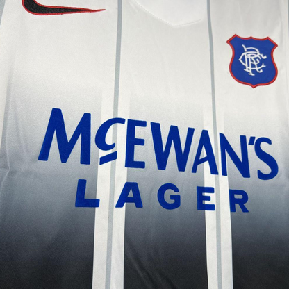 Retro 97/99 Glasgow Rangers Away White Jersey