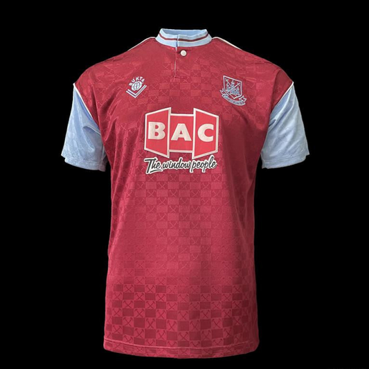 Retro 89/90 West Ham home Soccer Jersey
